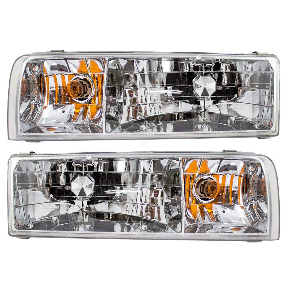 RVLightings Rexhall Aerbus 2000-2004 RV Motorhome Pair (Left & Right) Replacement Headlights