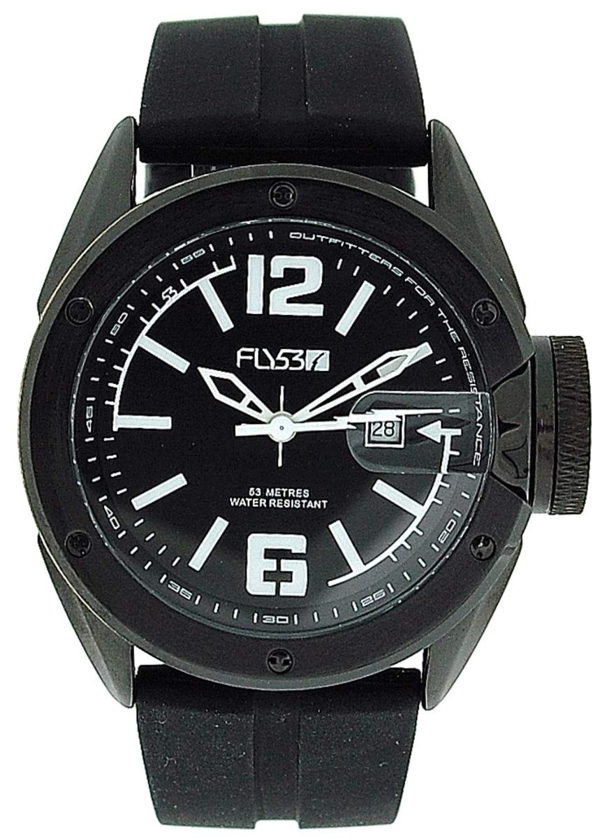 FLy 53 FLY53.06 Men's Watch Silicone Strap Black