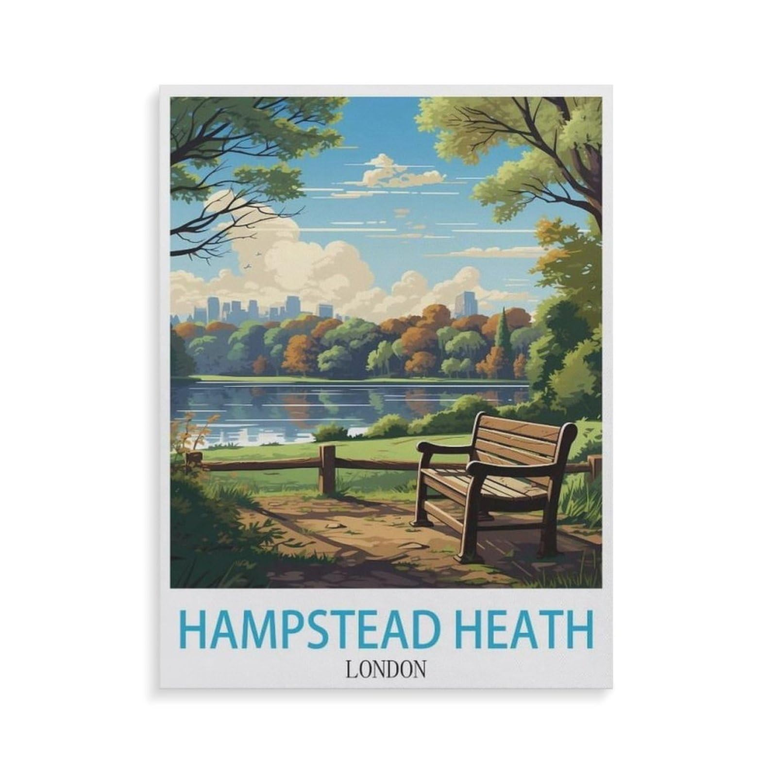 Paper Jigsaw 1000 Piece，Hampstead Heath London，Educational Toys For Adult Birthday Gift（50x70cm）-GW18