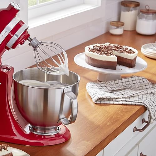 Miniatura 7 de K45WW - Batidor de alambre de 6 pulgadas compatible con batidora de pie de cabeza inclinable KitchenAid de 4.5 a 5 cuartos de galón, repuesto