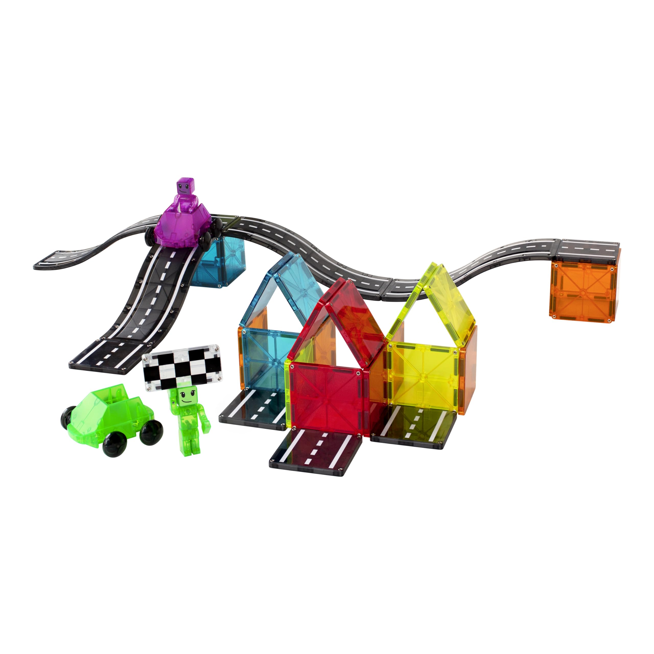 Magna-Tiles - Downhill Duo 40-Piece Set - Downhill 2er - 40 Teile