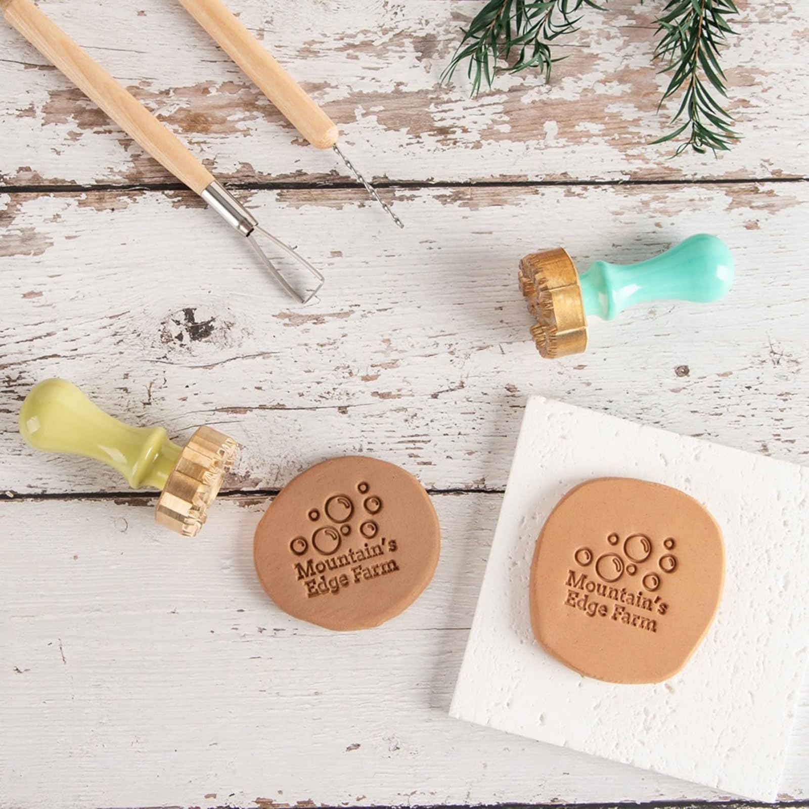 Timbro per Ceramica Personalizzato Timbro per Ceramica Unico Timbro in Argilla Personalizzato Progetta Il Tuo Timbro con Lettera per l'argilla Kit Timbro Fai da Te