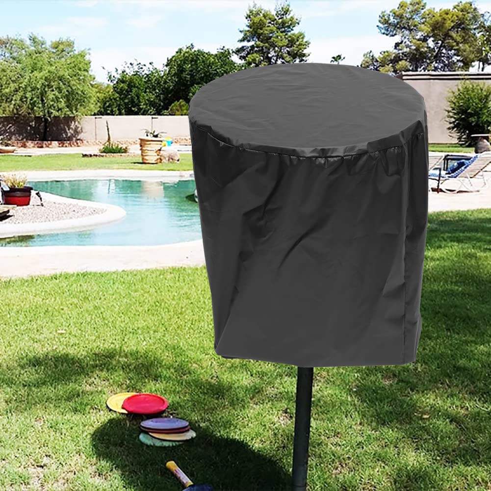 COOSOO Golf Basket Cover Outdoor Waterproof Chain Disk Golf Basket Cover Flying Disc Golf Practice Basket Cover with Windproof Drawstring