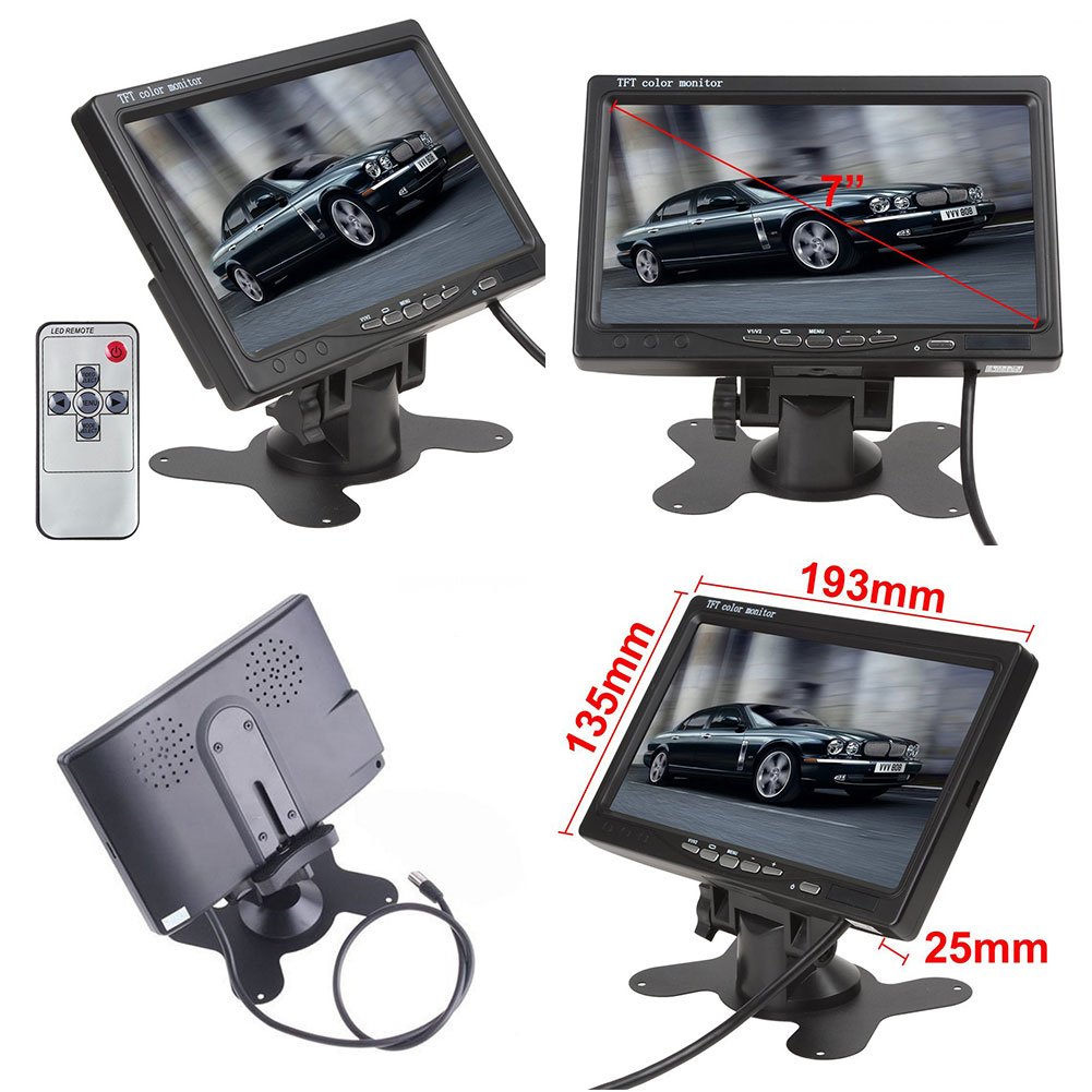 液晶カラーディスプレイ Amazon | 7インチ TFT LCDディスプレイ液晶 カラー車リアビュー