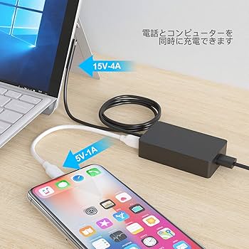 Microsoft Surface Pro i5 充電器付き Surface 充電器 65W サーフェス Surface Pro 充電器Microsoft