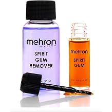 Mehron Makeup Spirit Gum &amp; Remover Kit, Special FX Adhesive
