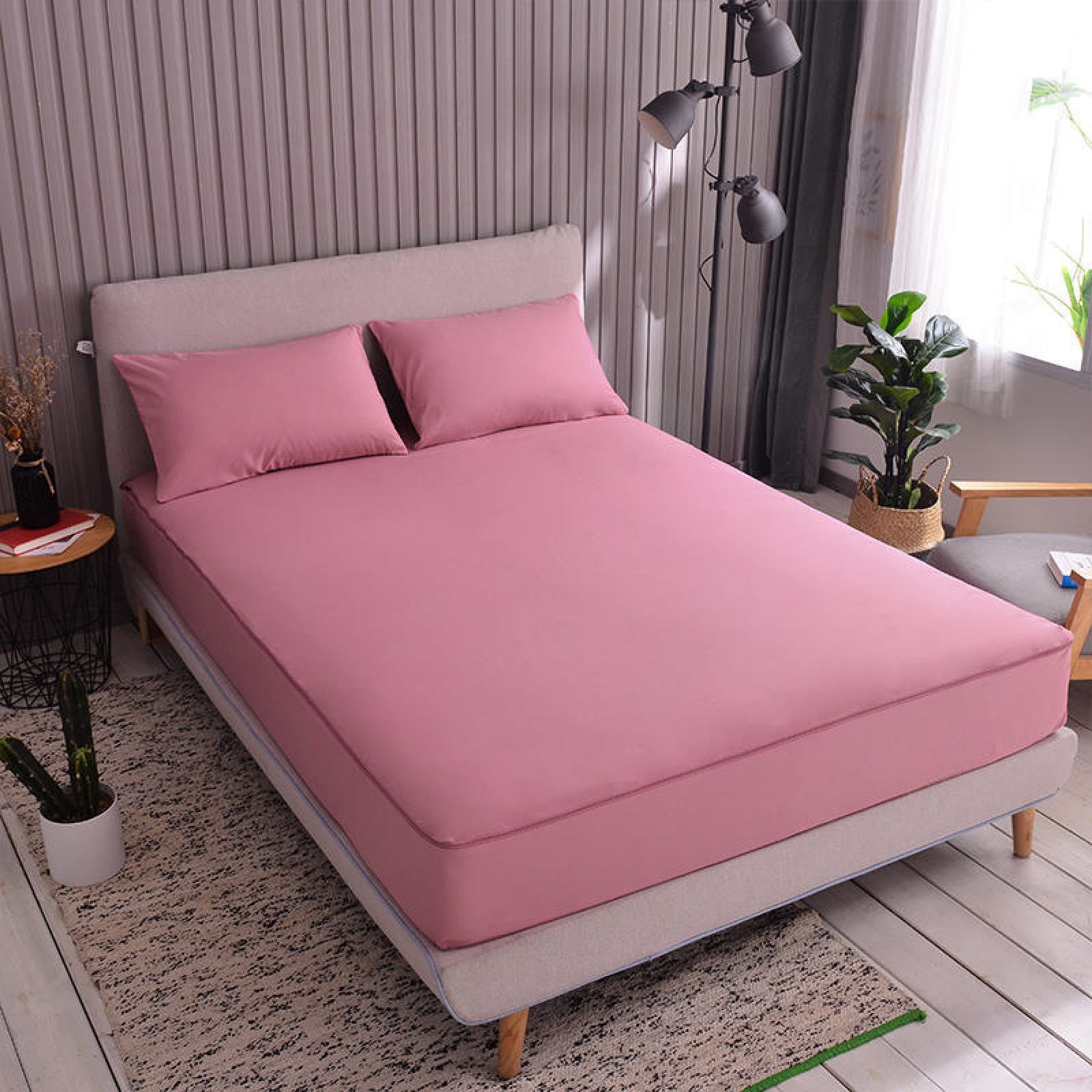 Szary wodoodporny ochraniacz na materac z zamkiem błyskawicznym 150x200 + 10cm Odporna na pył Okulara oddychająca pokrywa łóżka do łagodzenia alergii i w Protect Quiet Sp Solut