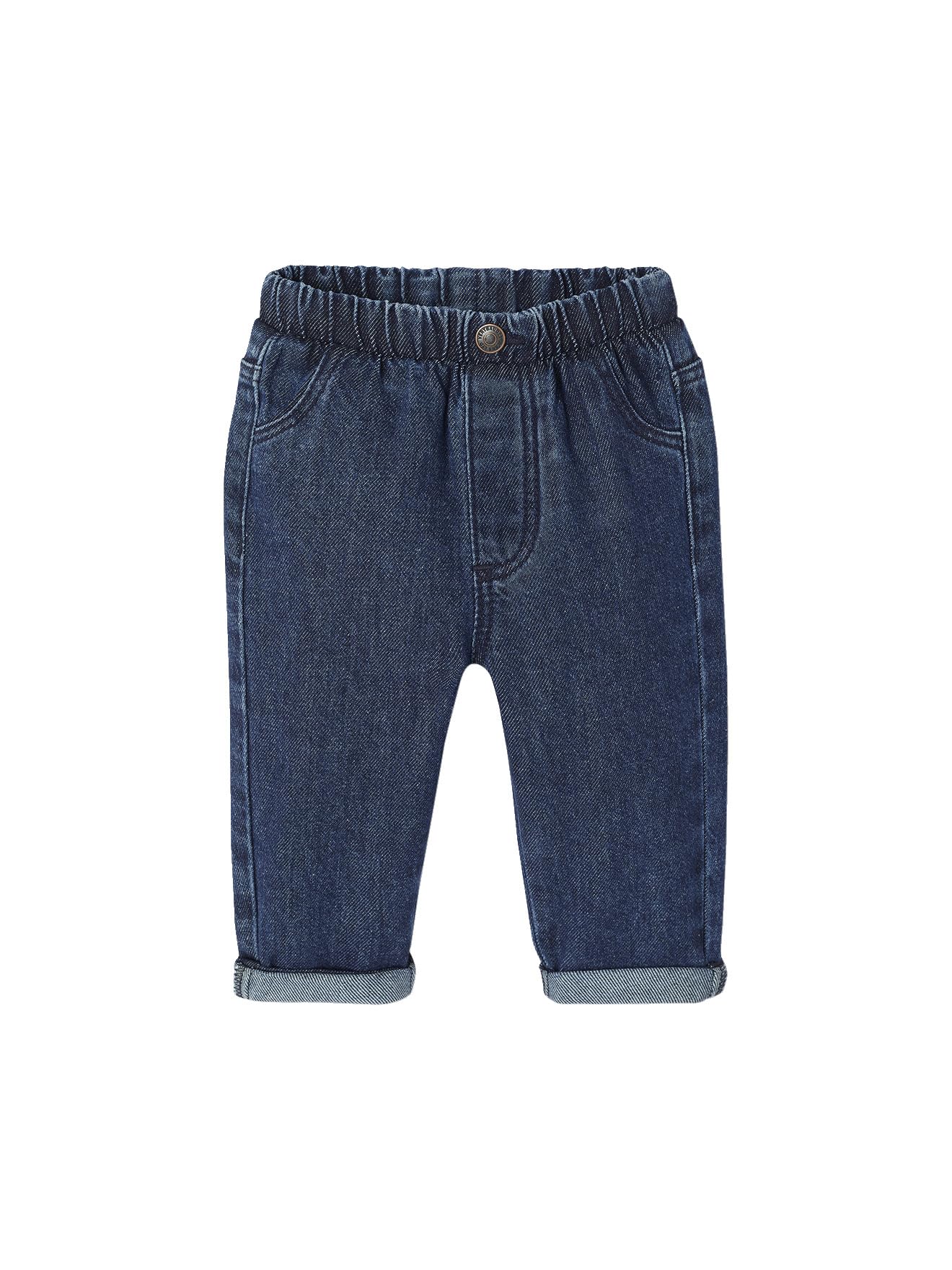 Vertbaudet Baby Jeans mit Dehnbund Basic, Bundweite verstellbar