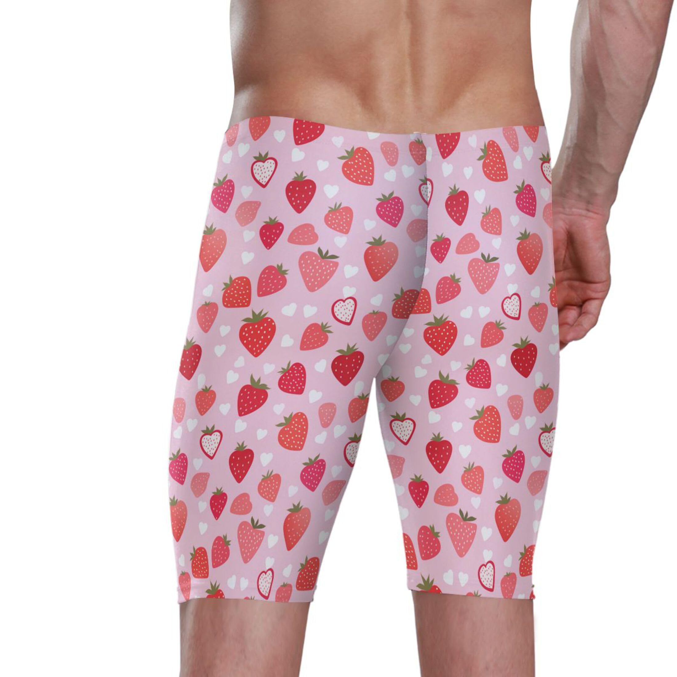 UMIRIKO Strawberry Fruit Swim Jammers Swimsuit for Men B0402876, XX-Large