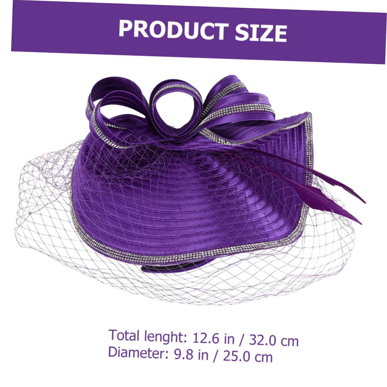 SHERCHPRY 2pezzi Fascinator Elegante per Cerimonie Cappello da tè per Eventi Accessorio Hairband Leggero e Comodo per Sposa e Occasioni Speciali