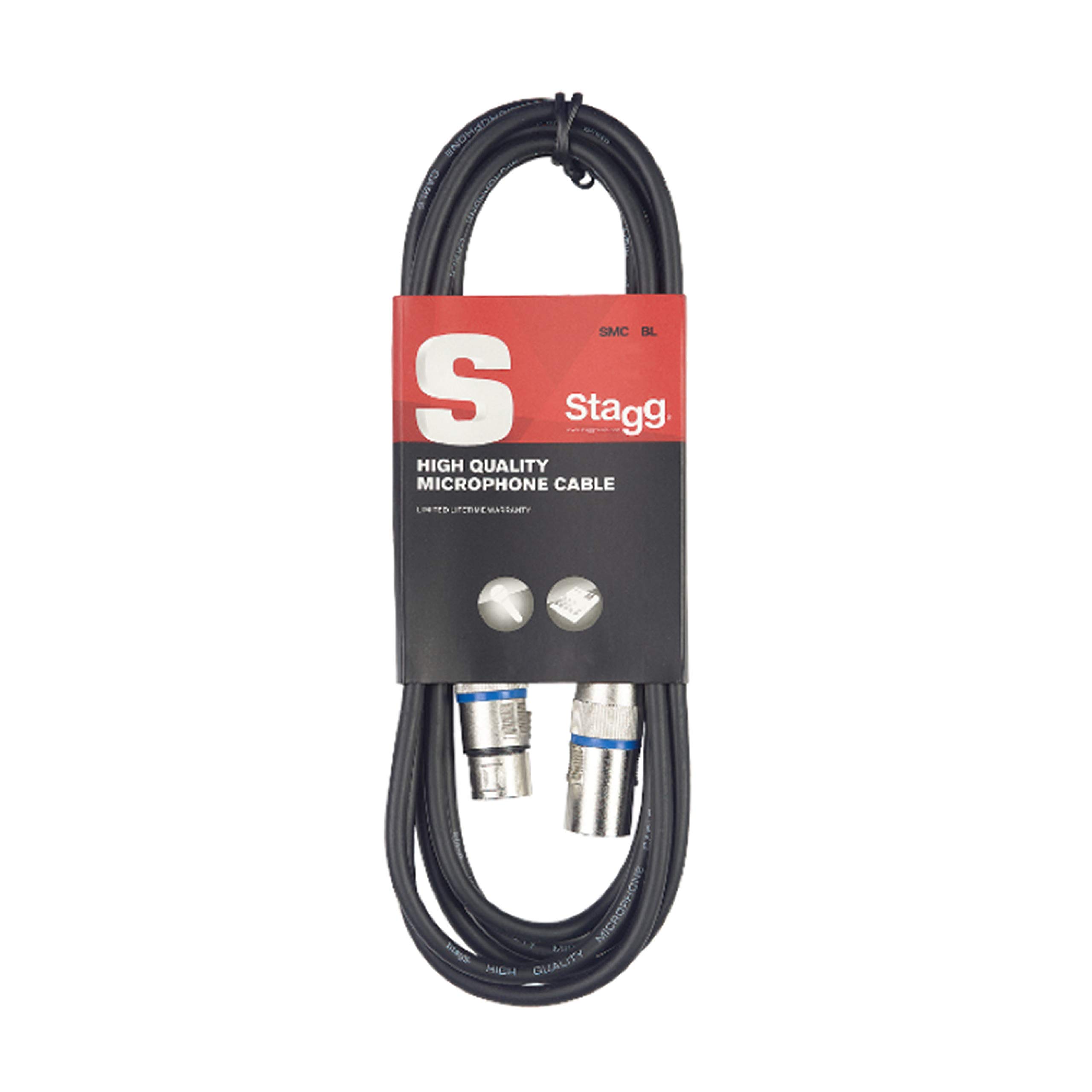 Stagg SMC6 BL 6m S-Series XLR to XLR Microphone Cable - Blue