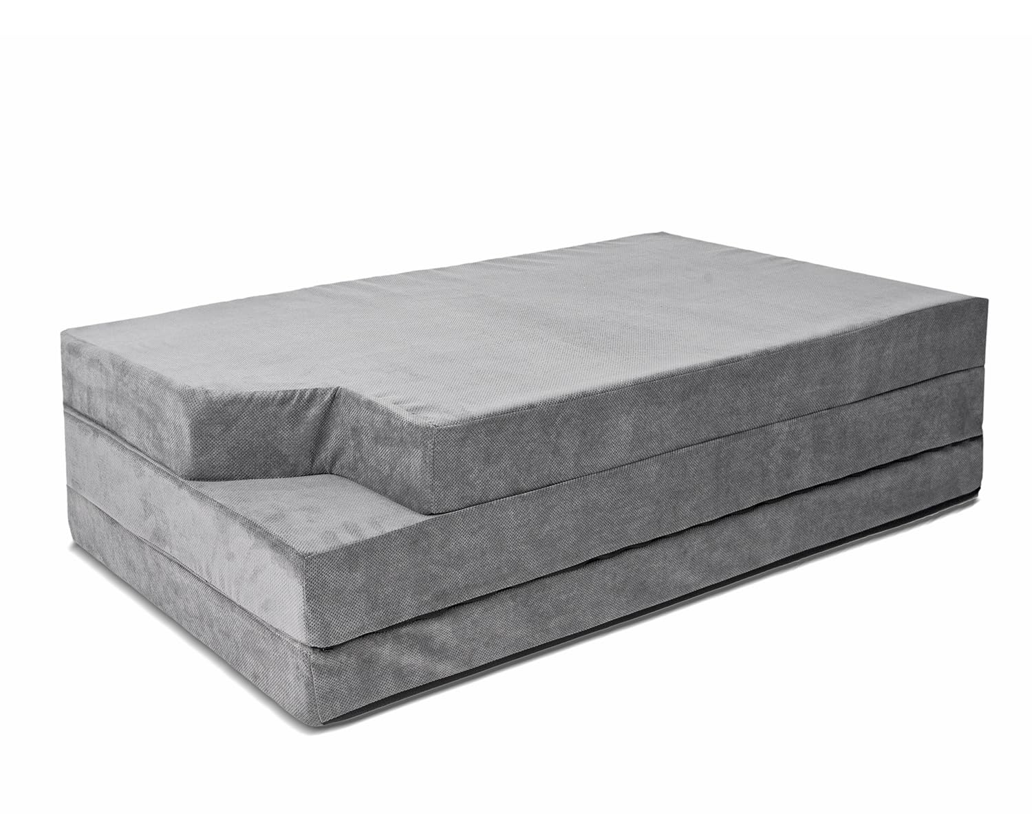 Premium Schlafauflage für V-Klasse | Klappmatratze 185x138x10 cm, Dunkelgrau | Faltbare Matratze für Bus, Faltmatratze Camping