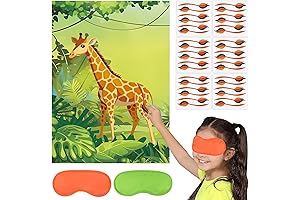 Jungle Animal Party Supplies Pin the Tail on the Lion