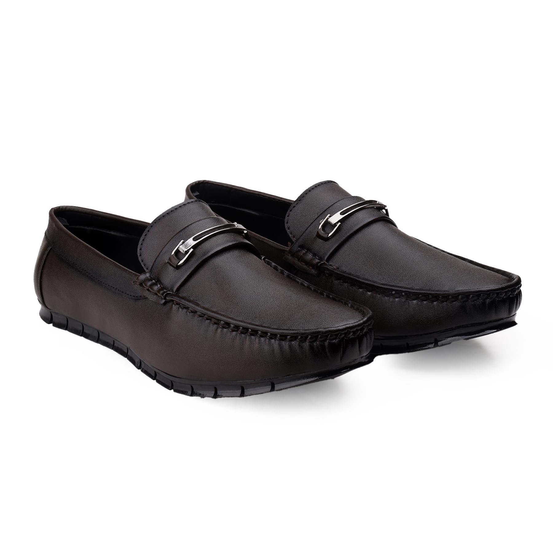 Men's Classic Leather Oxford Shoes, Round Toe, Black, Formal Wear-image-17