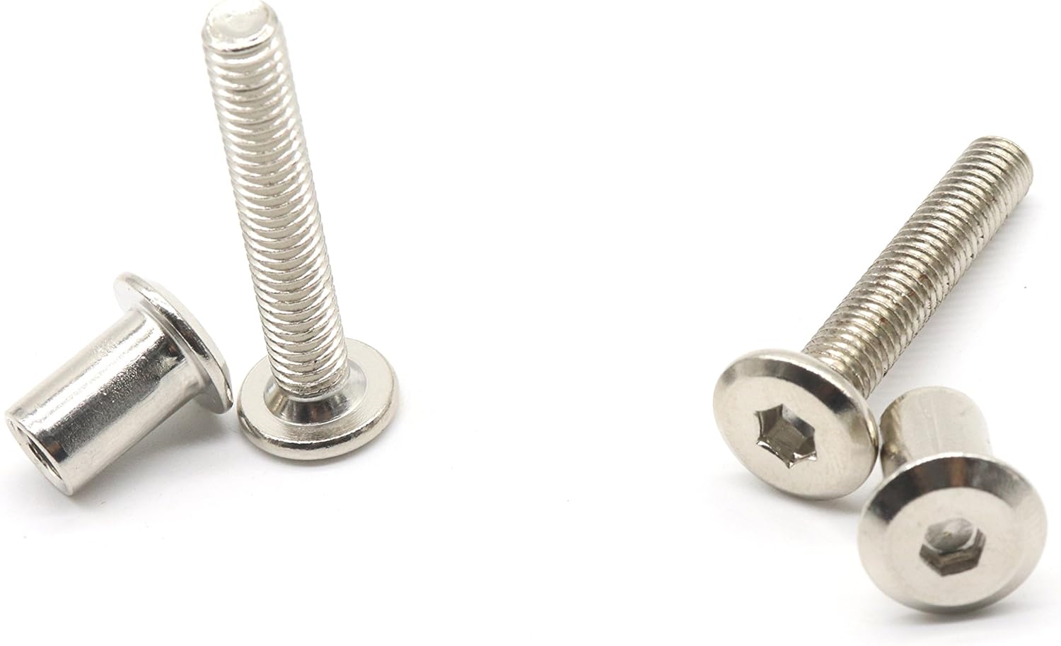 binifiMux 10Pack M61.0 x 35mm Rivet Countersunk Hex Head Socket Cap