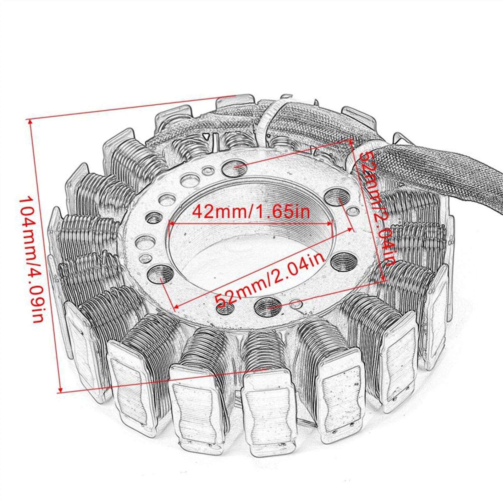 Bobina Statore Generatore + Raddrizzatore Regolatore 12v Per Yamaha YZF R6 1999 2000 2001 2002