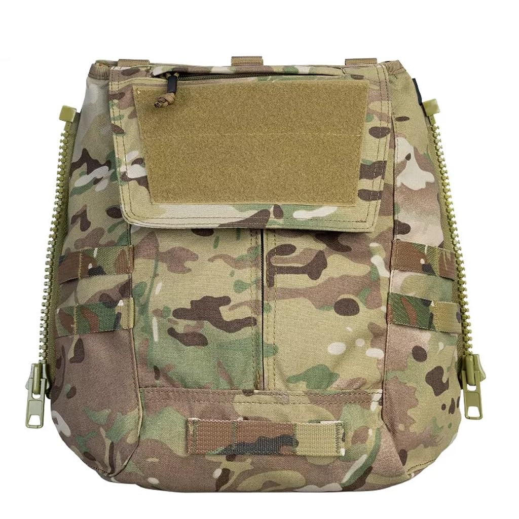 WLXW Tactical Zip-on Panel Plate Pouch Military Backpack Accessory Bag For Hunting Vest CPC JPC2.0 AVS(CP)