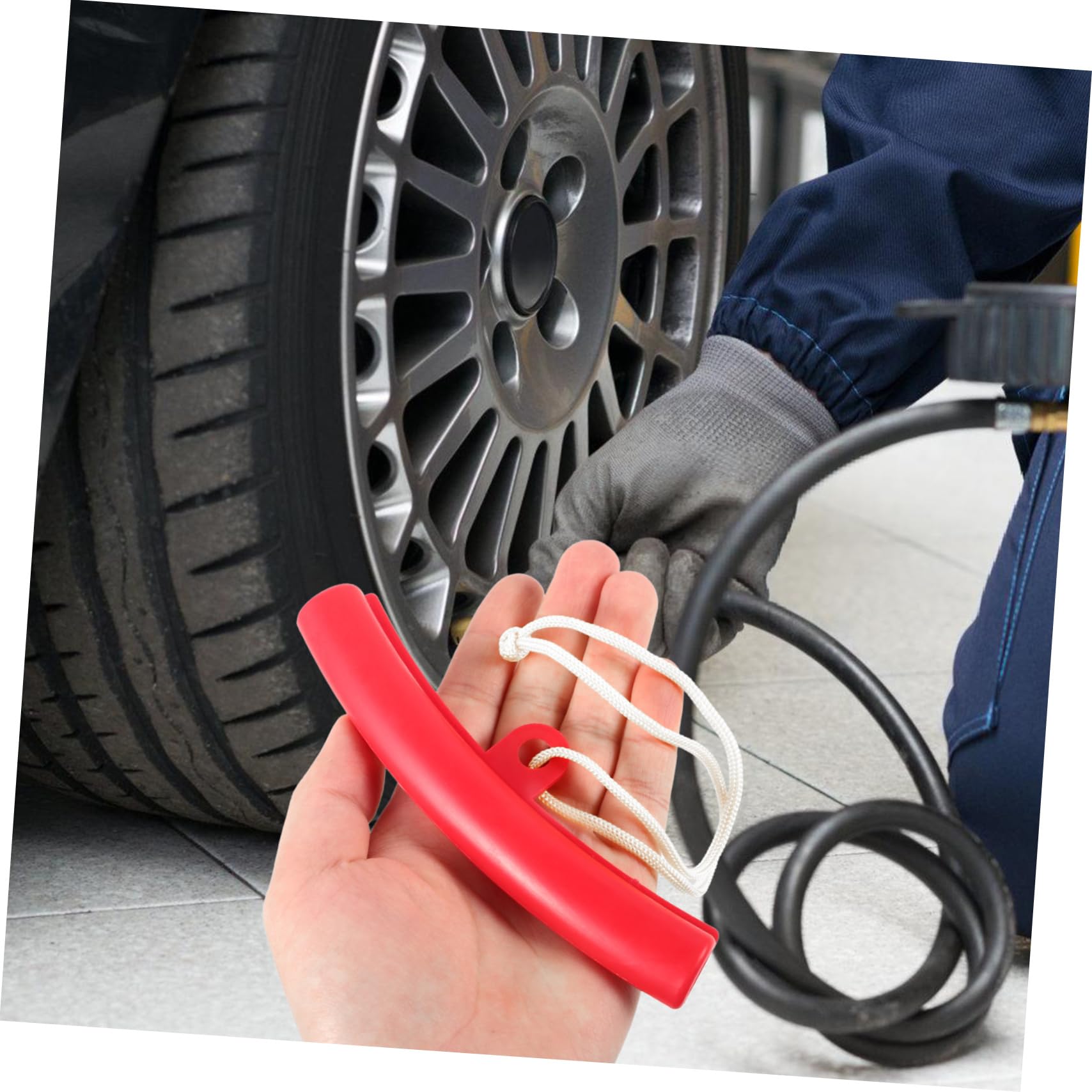 PRETYZOOM 4Pcs Rim Protector Rings for Car and Motorcycle Durable Wheel Rim Covers Tire Guard Replacement Accessory for Scratch and Curb Damage Prevention