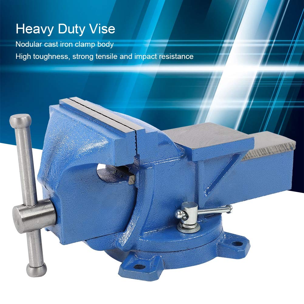 Étau d'établi Robuste de 5 Pouces avec Base Rotative