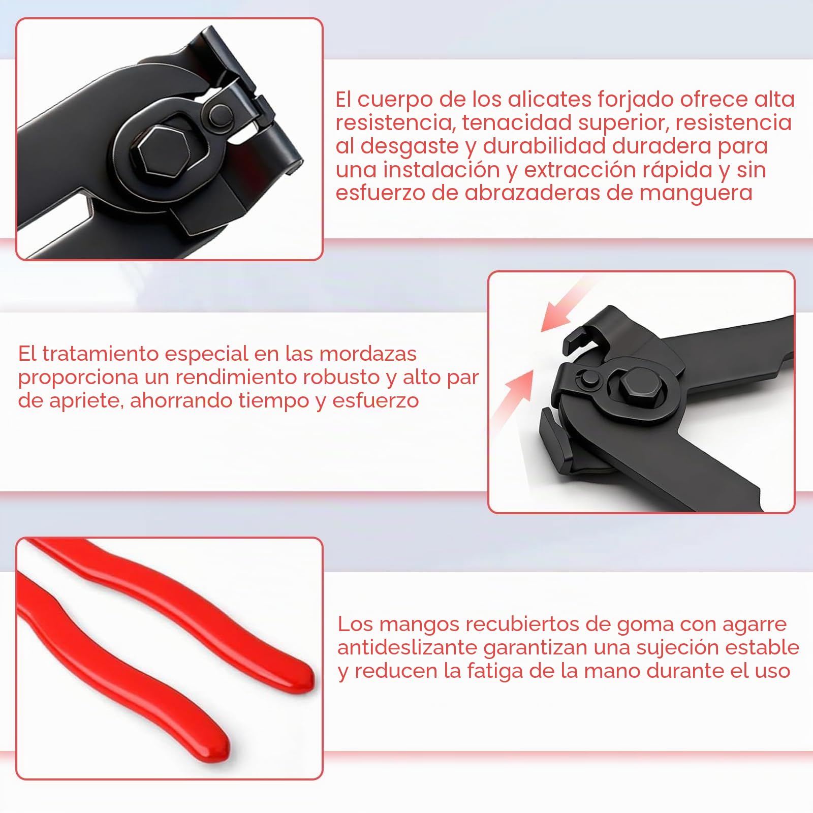 Juego de 17 Abrazaderas Metalicas CV, Alicates Abrazaderas Coche, 25-50 mm y 50-120 mm, Abrazadera de Tubo Ajustable, para la Mayoría de los Juegos de Herramientas de Crimpado de Coche