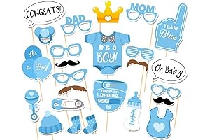 LASLU It's A Boy Baby Shower Party Photo Booth Props Kits on...