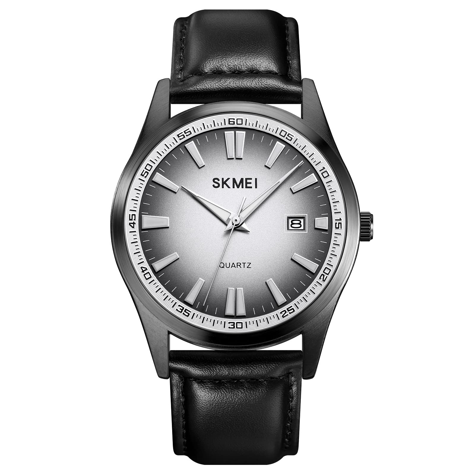 SKMEI Leather Men Watch Classic Analog Quartz Watch Business Fashion Casual Water Resistant Watch Gift For Lovers - 1986 (Light Blue Dial), Blue Band (B0C3DXF4ZK) Amazon Price History, Amazon Price Tracker