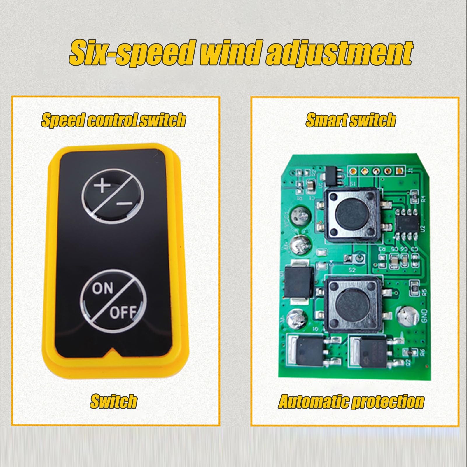 hatleues Soffiatore elettrico senza fili 3.0Ah Soffiatori per foglie a batteria leggeri Soffiatori ergonomici portatili per foglie piccole attrezzature per la pulizia del cortile Giallo