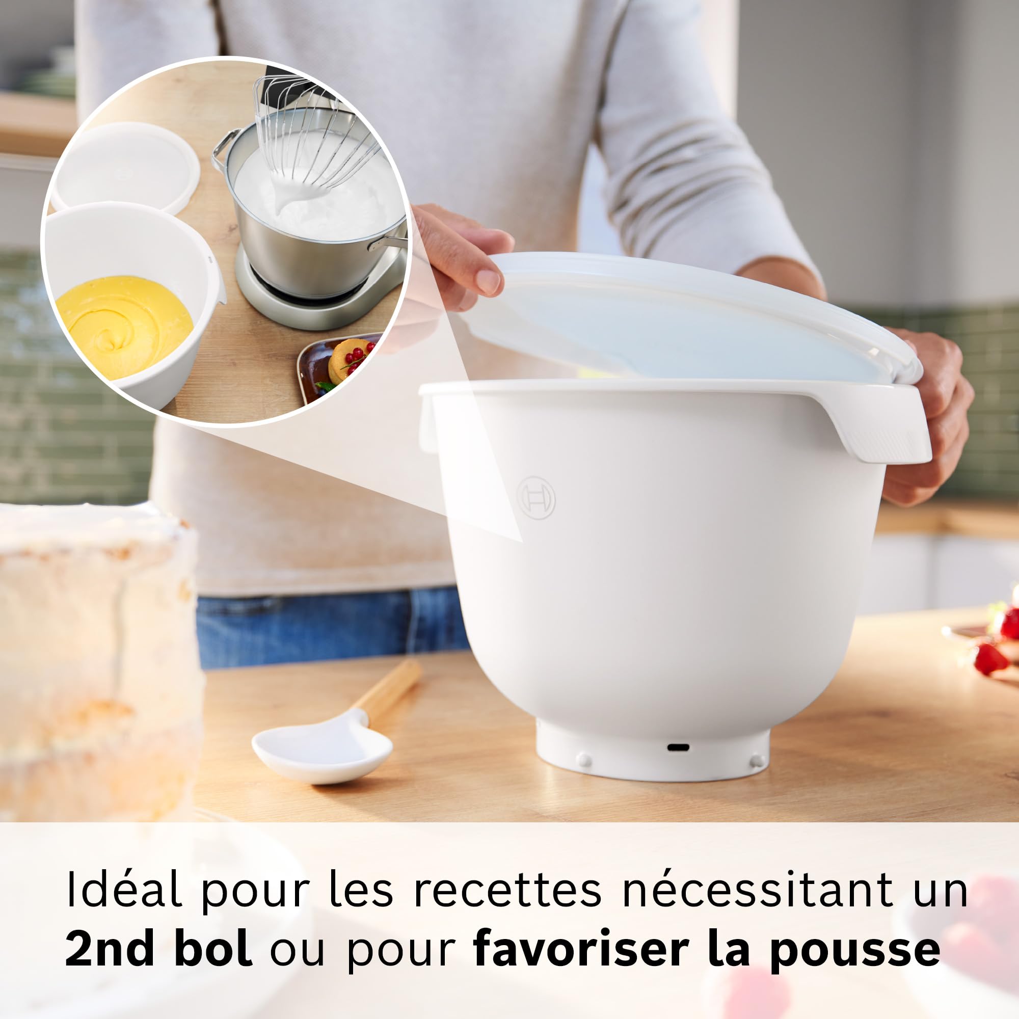 Bosch robot kuchenny seria 6 MUMS6ZS18, 2 miski, waga zintegrowana, automatyczne programy, pokrywka, hak do zagniatania/miotła silikonowa, czarny