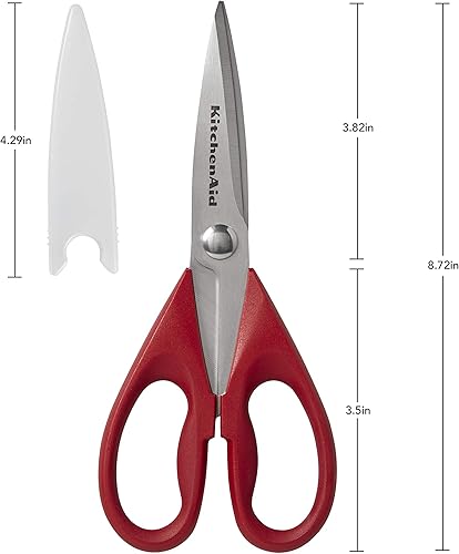 Miniatura 7 de KitchenAid Tijeras multiusos con funda protectora, 8.72 pulgadas, gris