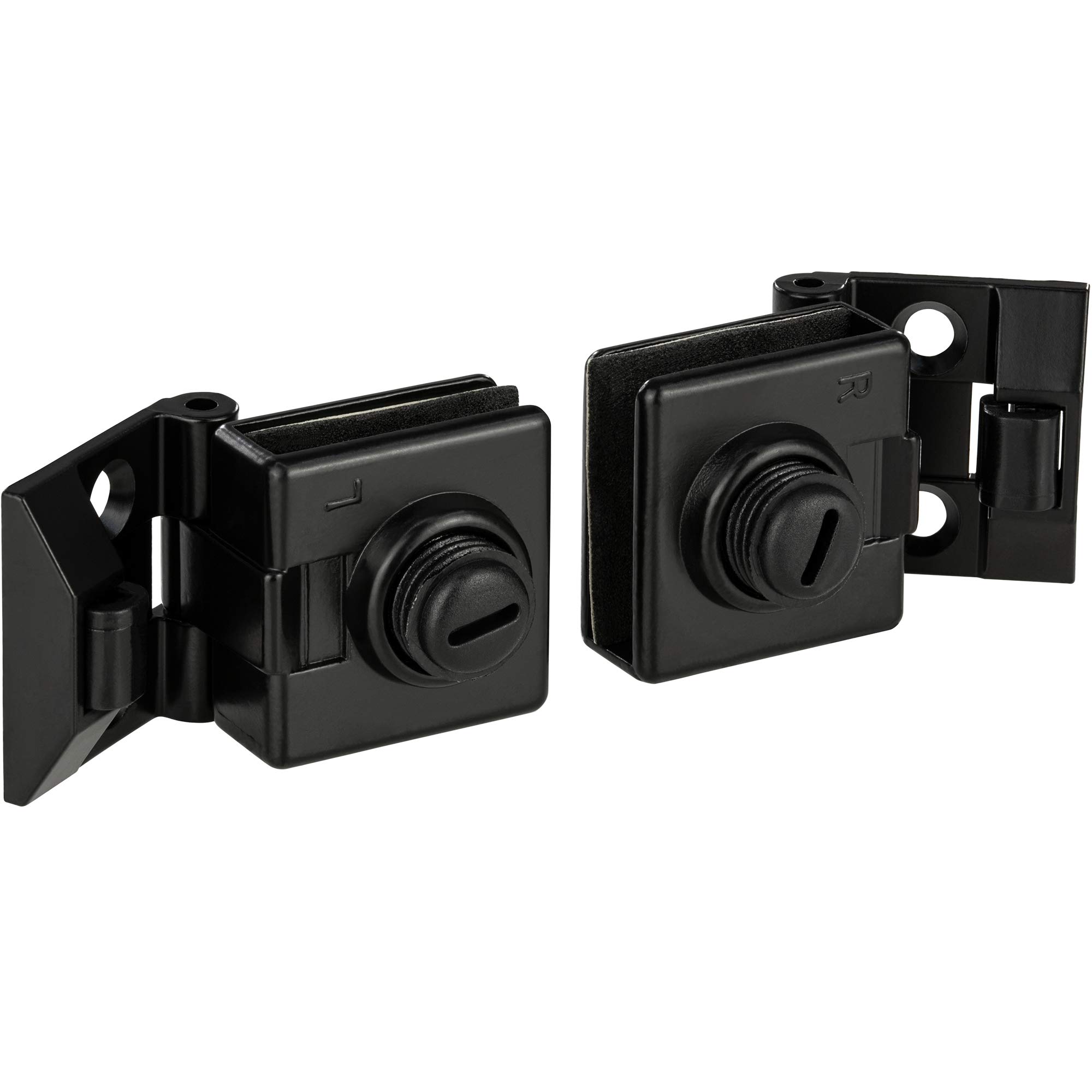 Gedotec Glass Door Hinge H5250, Steel Black Matt, 2 pieces - Glass door hinge black - Image 2