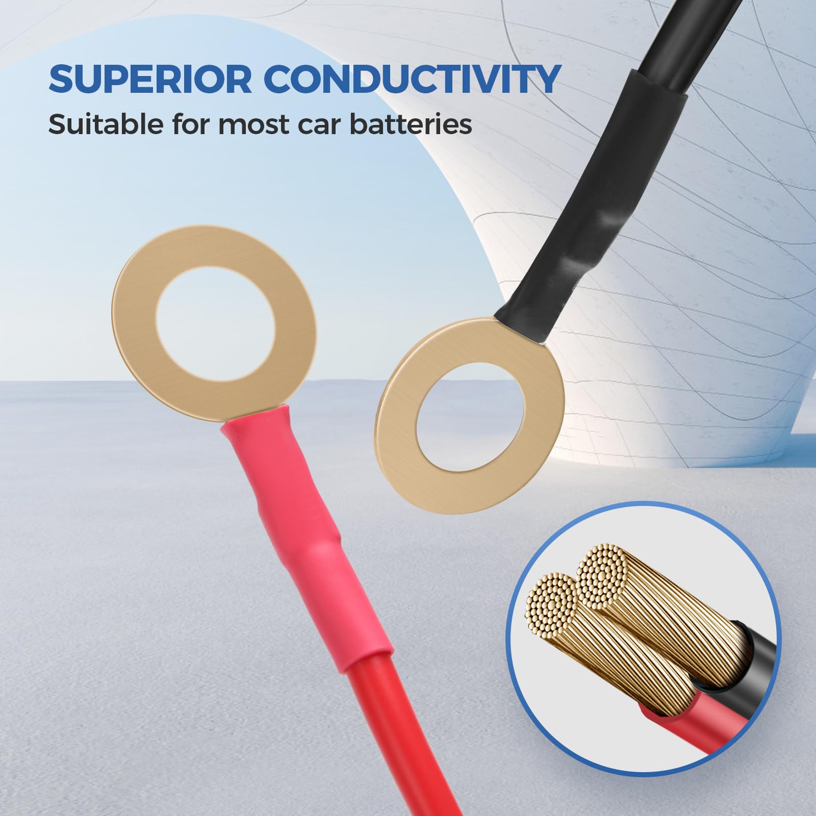 YMYNY 4.0M Rallonge Prise Allume-Cigare De Voiture étanche Avec Fusible 15A, 12V/24V Adaptateur