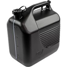 tayg 603075 jerry can 20 liters approved with filling neck and measuring strips black