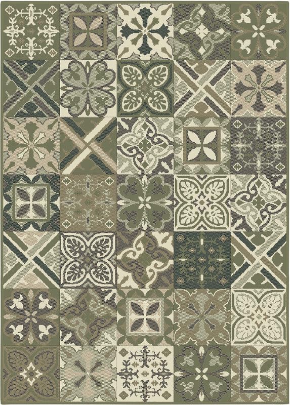 SrS Rugs® Luna Collection, Living Room Rugs, Hallway Runners, with Soft Smooth 8mm Pile. Contemporary Designs. Multi Colours, 3 Sizes (Cathedral Glass Green, 200cm x 290cm) — image 1