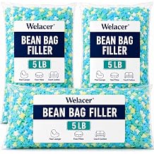 Bean Bag Filler 15 lb, Shredded Memory Foam Filling for Pillows & Dog Beds