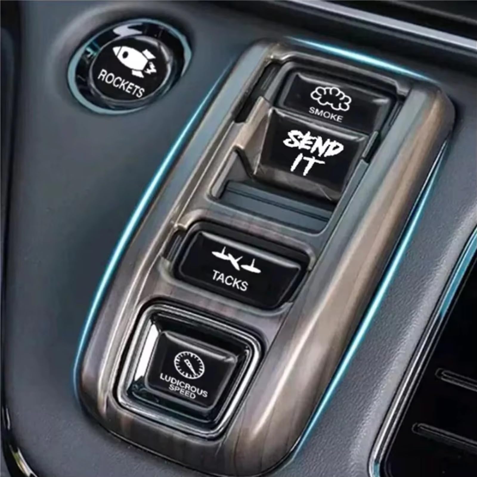 Autocollants pour Voiture Autocollants Boutons D'intérieur Voiture