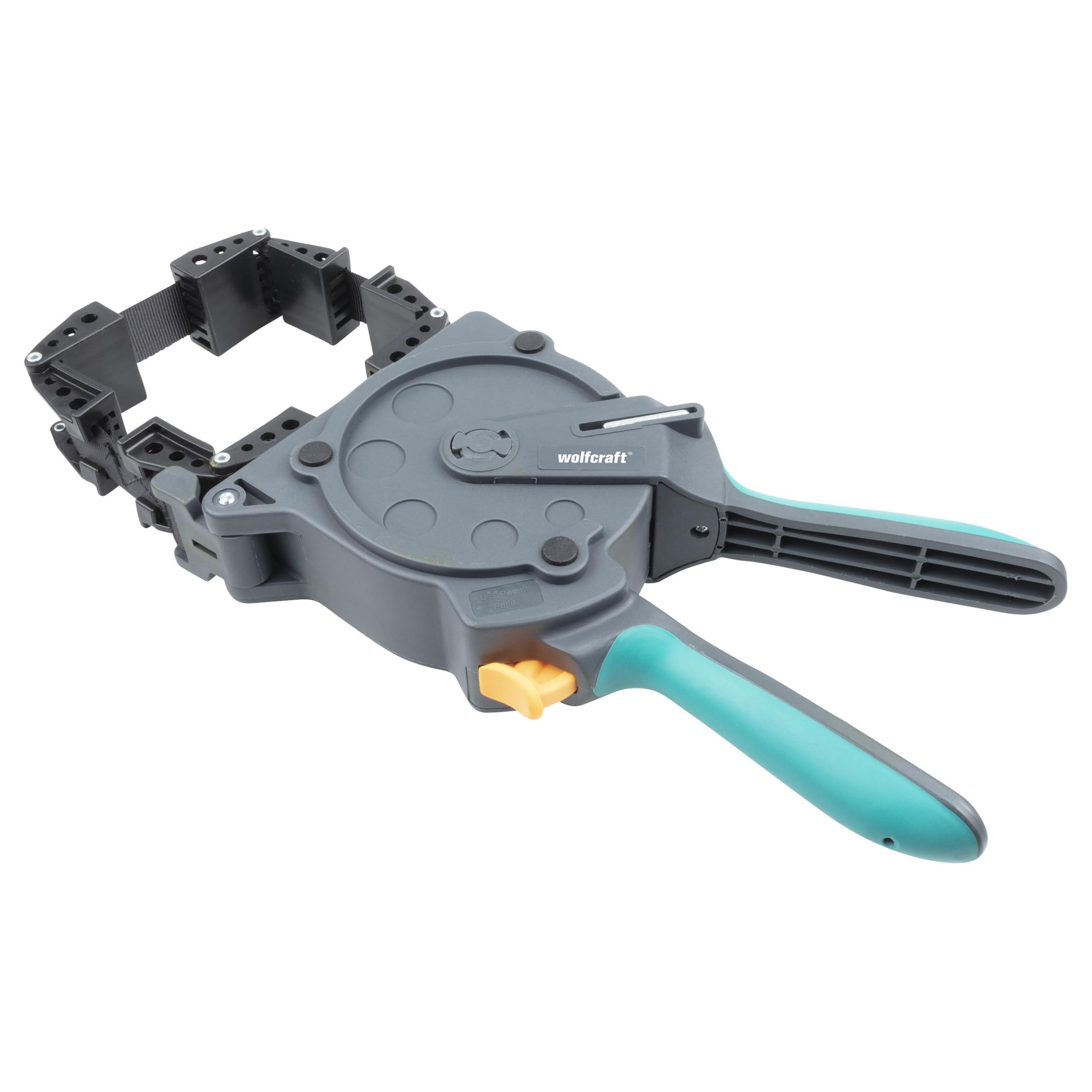 wolfcraft 3681000 - Presse à Cadre à Sangle - Sangle de Serrage à Cliquet - Longueur 5 m - Puissance de serrage max 50 kg