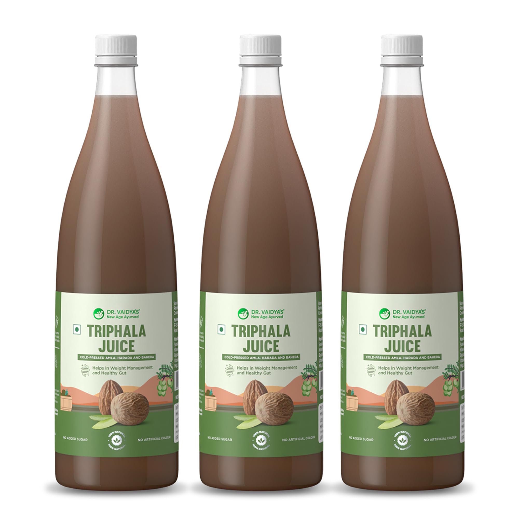 Dr. Vaidyas Triphala Juice | Sugar Free | 100% Ayurvedic | Improves Digestion & Support Metabolism - 950ml (Pack Of 3) (B0CRTMM2TH) Amazon Price History, Amazon Price Tracker