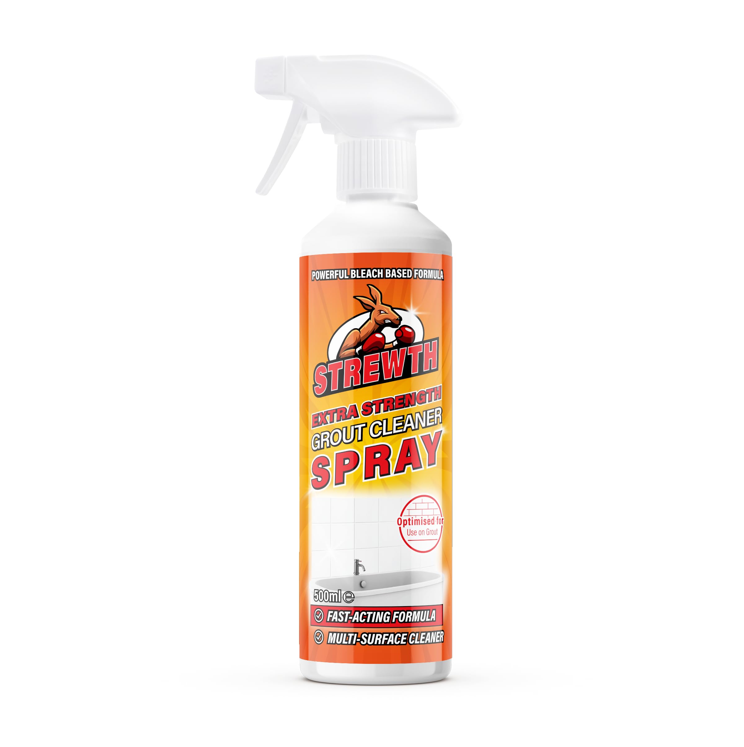 Strewth - Grout Cleaner Spray | Extra Strength Ready-To-Use Tile Grouting, Removes Stubborn Dirt, Marks & Stains Between Tiled Walls & Floors - 500ml