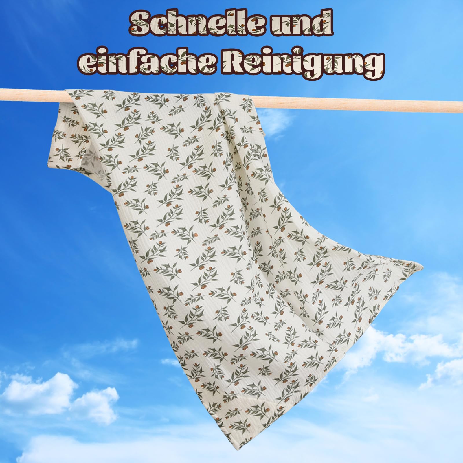 Couverture d'allaitement kaki en mousseline 100% coton, tablier doux et respirant pour bébé