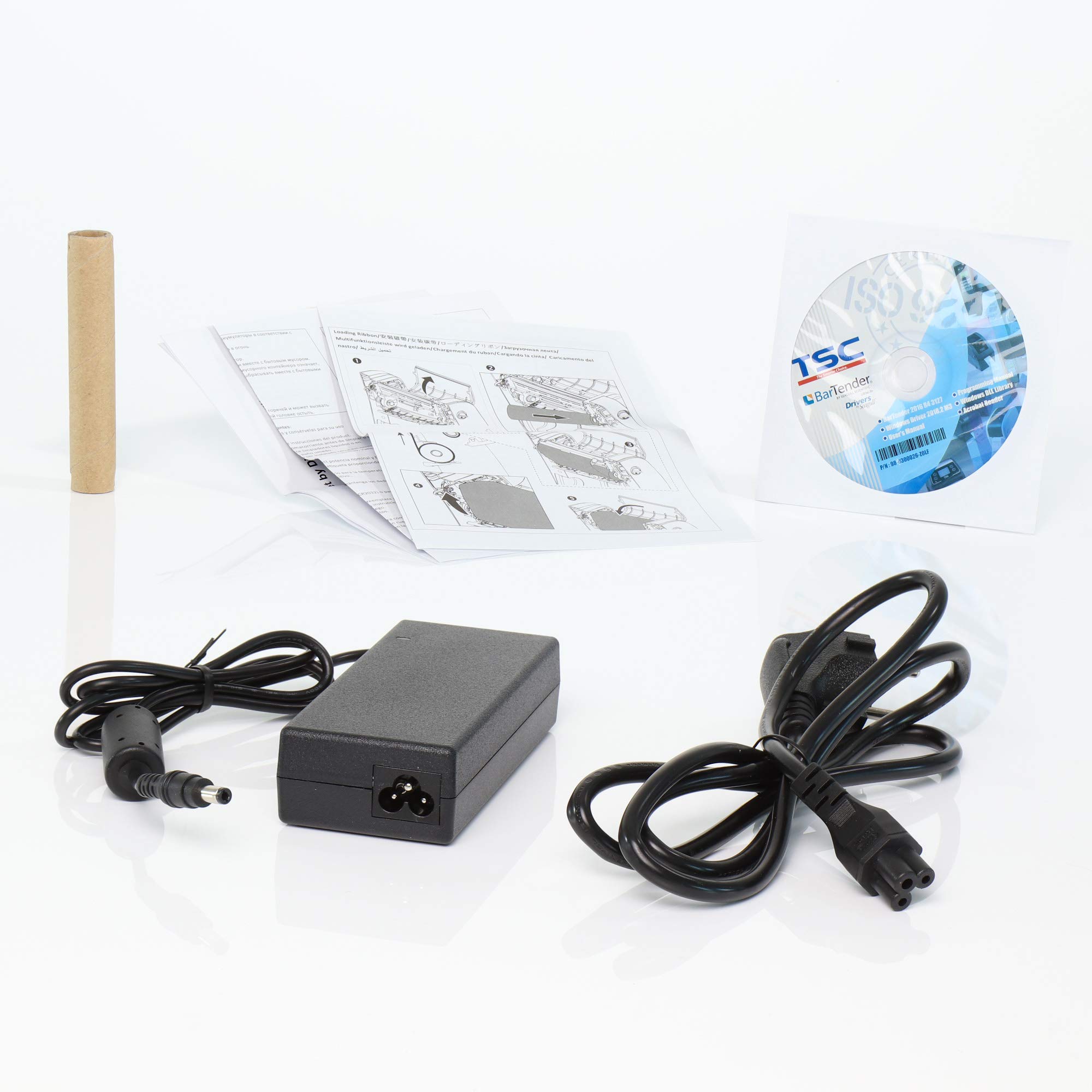 TSC TC200 Impresora con Borde Rasgado - 203 dpi - Transferencia térmica Directa - 108 mm de Ancho máximo de impresión, LAN, Paralelo, Serie (RS-232), interfaces USB, Azul Marino