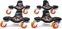 Vista 4 de WEN DL6300 6-Inch 300-Pound Capacity Furniture Moving Tri-Dolly Set (4 Pack) , Black