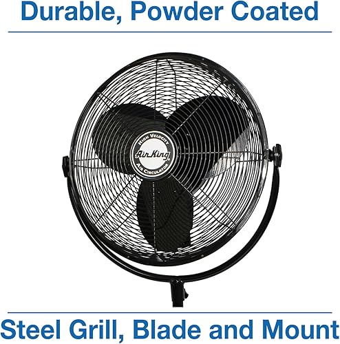 Miniatura 7 de Air King Ventilador de pedestal de grado industrial 9420 de 20 pulgadas
