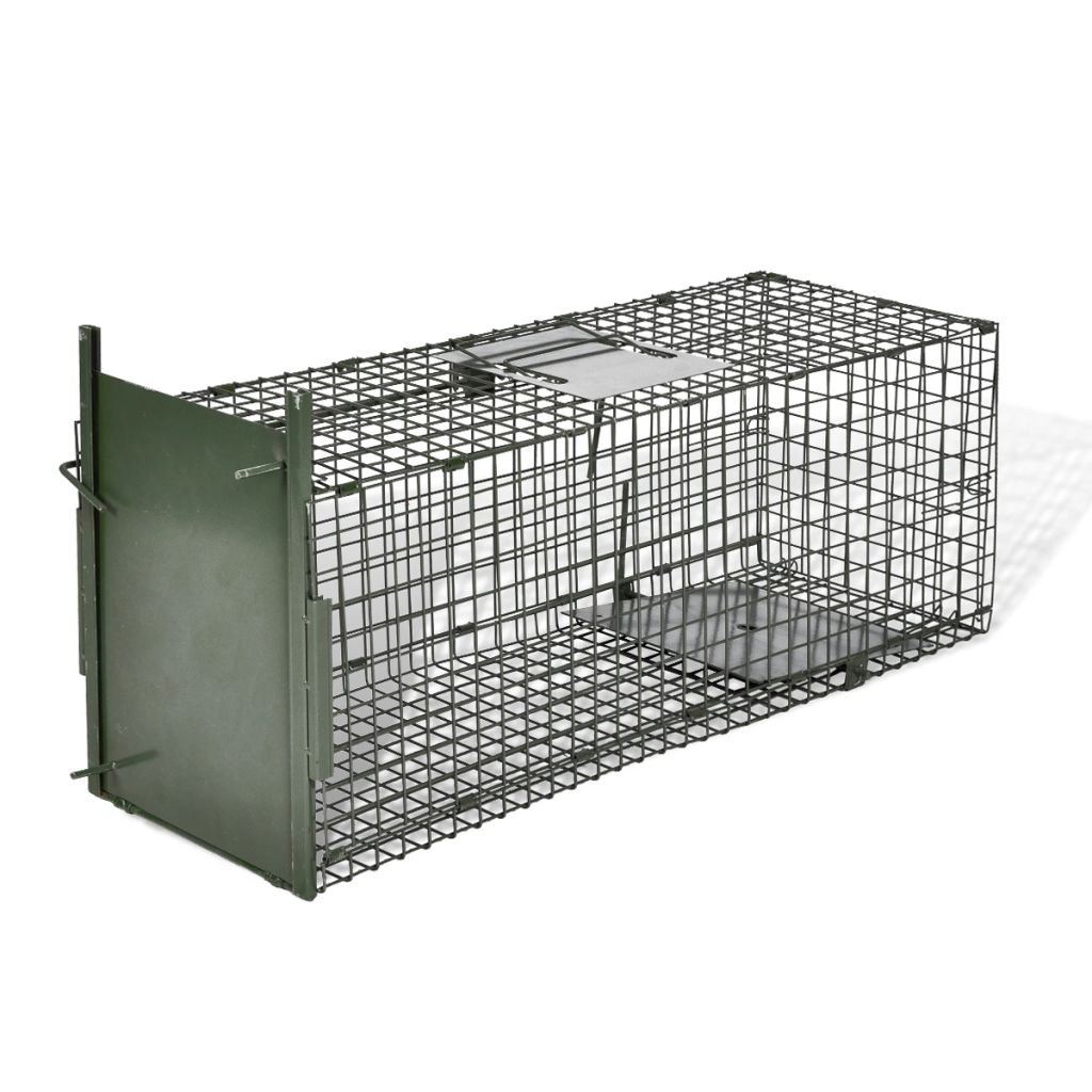 Animal Trap Cage Professional Catch Live Animals Safe, Trampa Humana con una Sola Puerta Adecuado para Uso en Interiores y Exteriores 80 x 25 x 25 cm