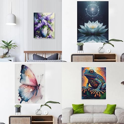 Miniatura 7 de YEEWArt Arte de pared con ciervos en blanco y negro, galería de imágenes de alce de toro blanco y negro, pintura para decoración de pared, pintura