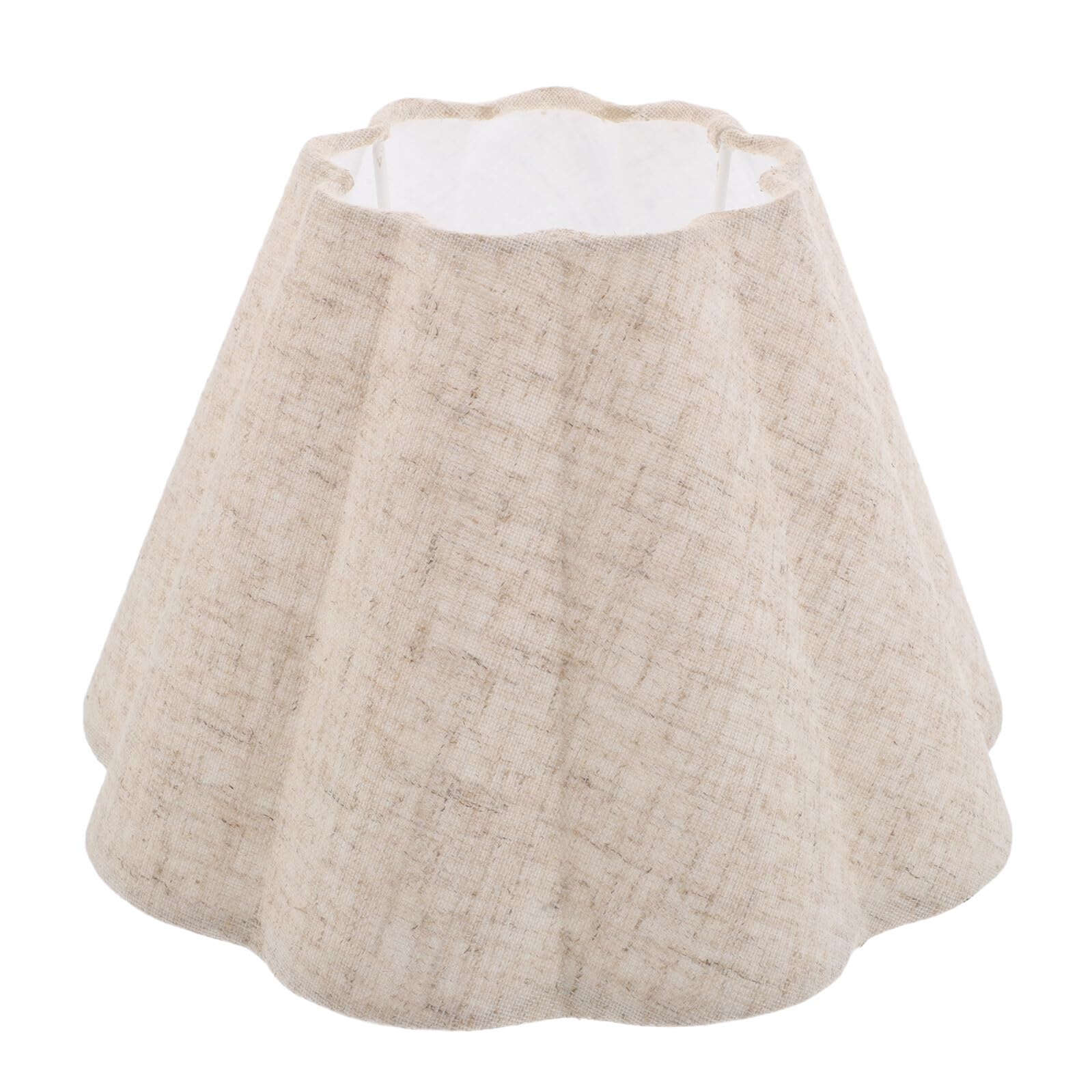 Paralume a Tulipano in Lino Beige Paralume per Lampada da Tavolo e Lampada da Terra Copertura Effetto Iuta con Diffusione Morbida della Luce per Zona Soggiorno e Camere da Letto