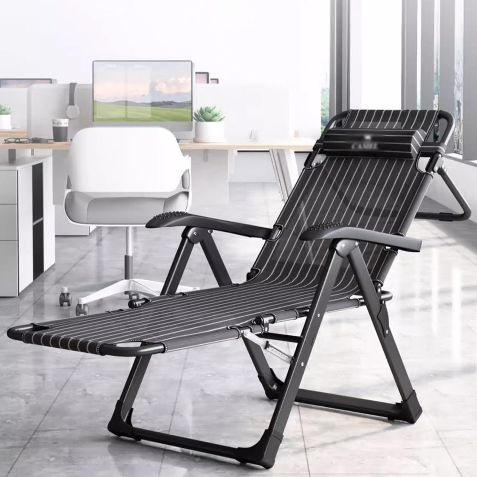 Gravità Zero Sdraio da Giardino,Spiaggina Portatile Schienale Reclinabile,Poltrona Relax Pieghevole Salvaspazio,Sedie a Sdraio Reclinabili all'aperto con poggiatesta,traspirante,Non occupa spazio. ( C