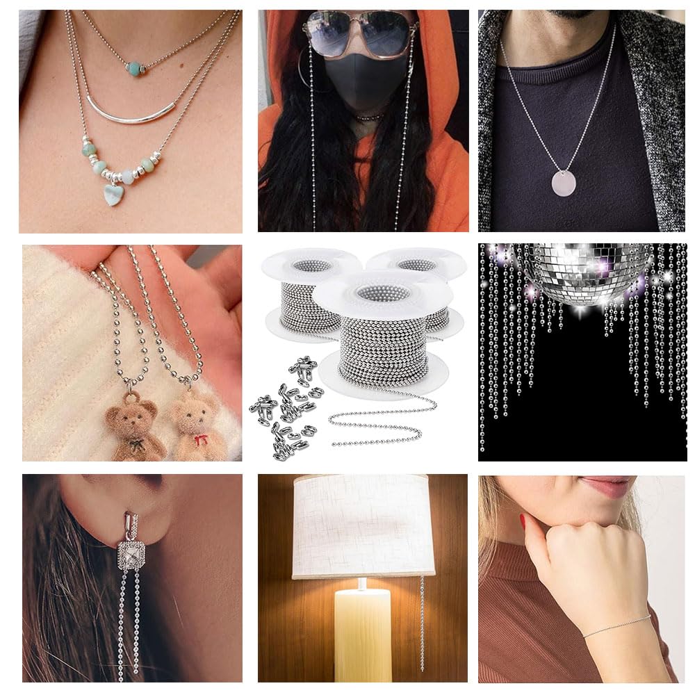 Amazon.com: SKYPRO 48 Feet Stainless Steel Ball Chains