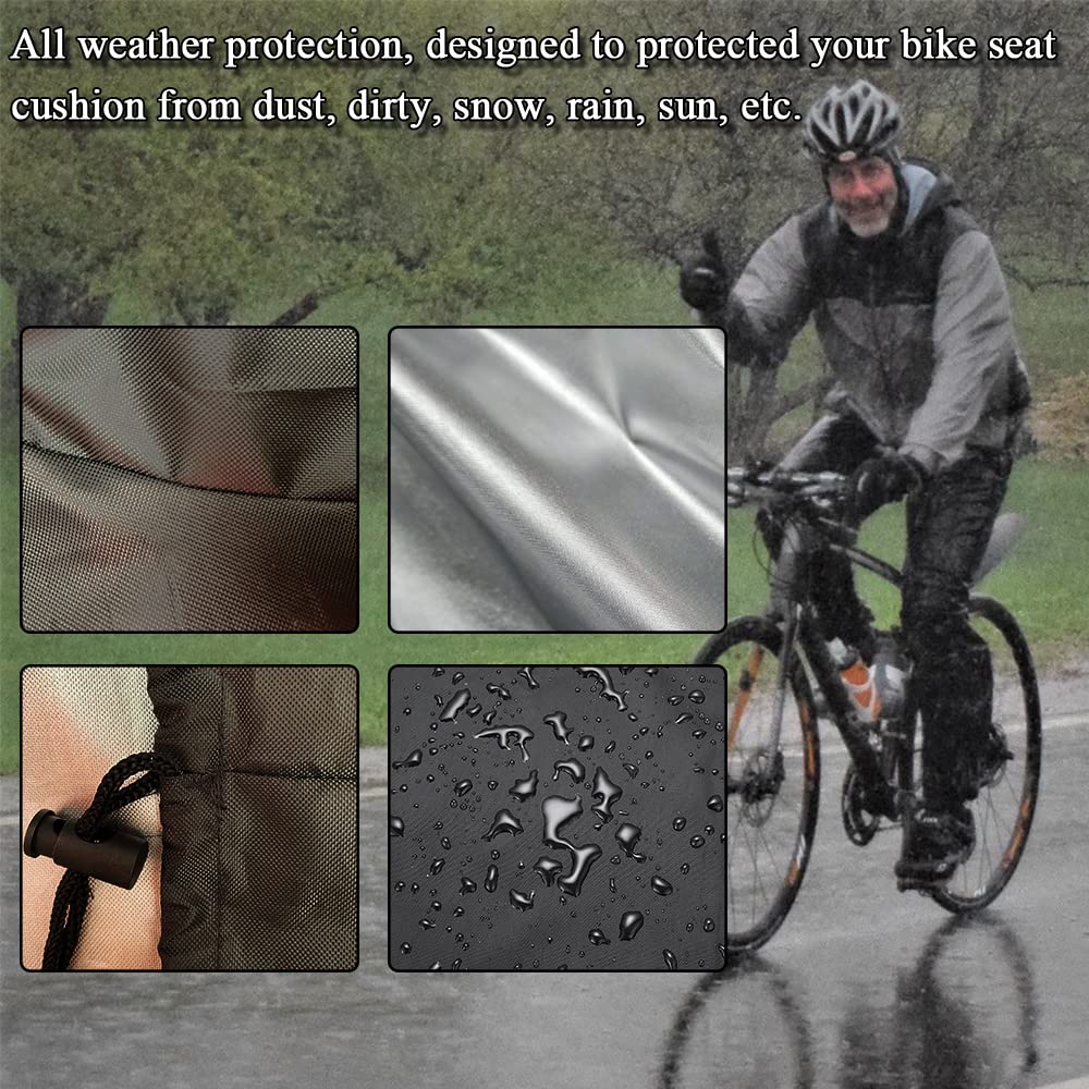 Qiilu Housse De Selle De Vélo De Montagne Housse De Selle De Siège Souple Respirante Pour Vélo