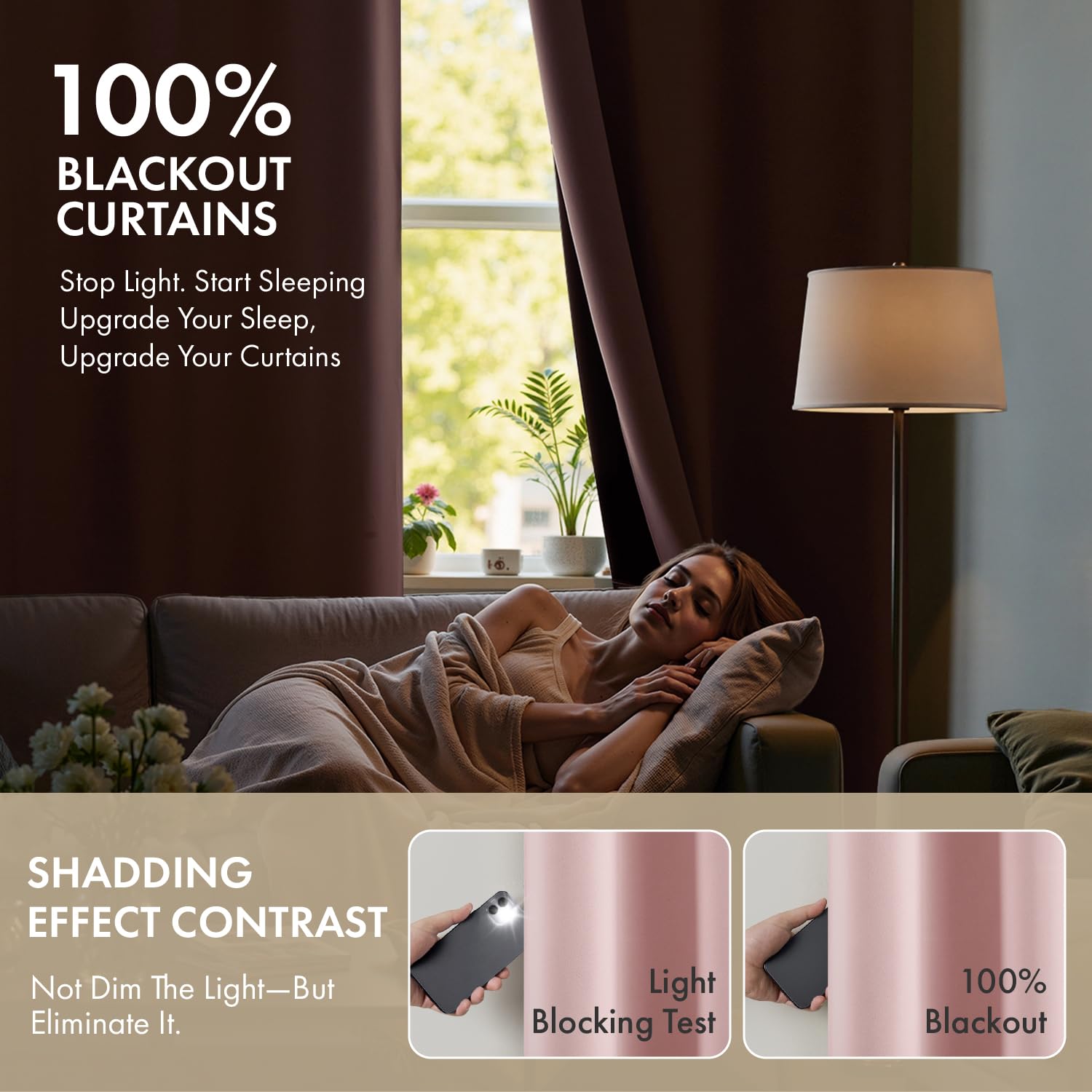 MIULEE Baby Pink 100% Blackout Curtains for Girls Bedroom 63 Inch Long, 2 Thick Layers Thermal Insulated Nursery Black Out Window Curtains with Black Liner, Noise Reducing Living Room Drapes 2 Panels - 3