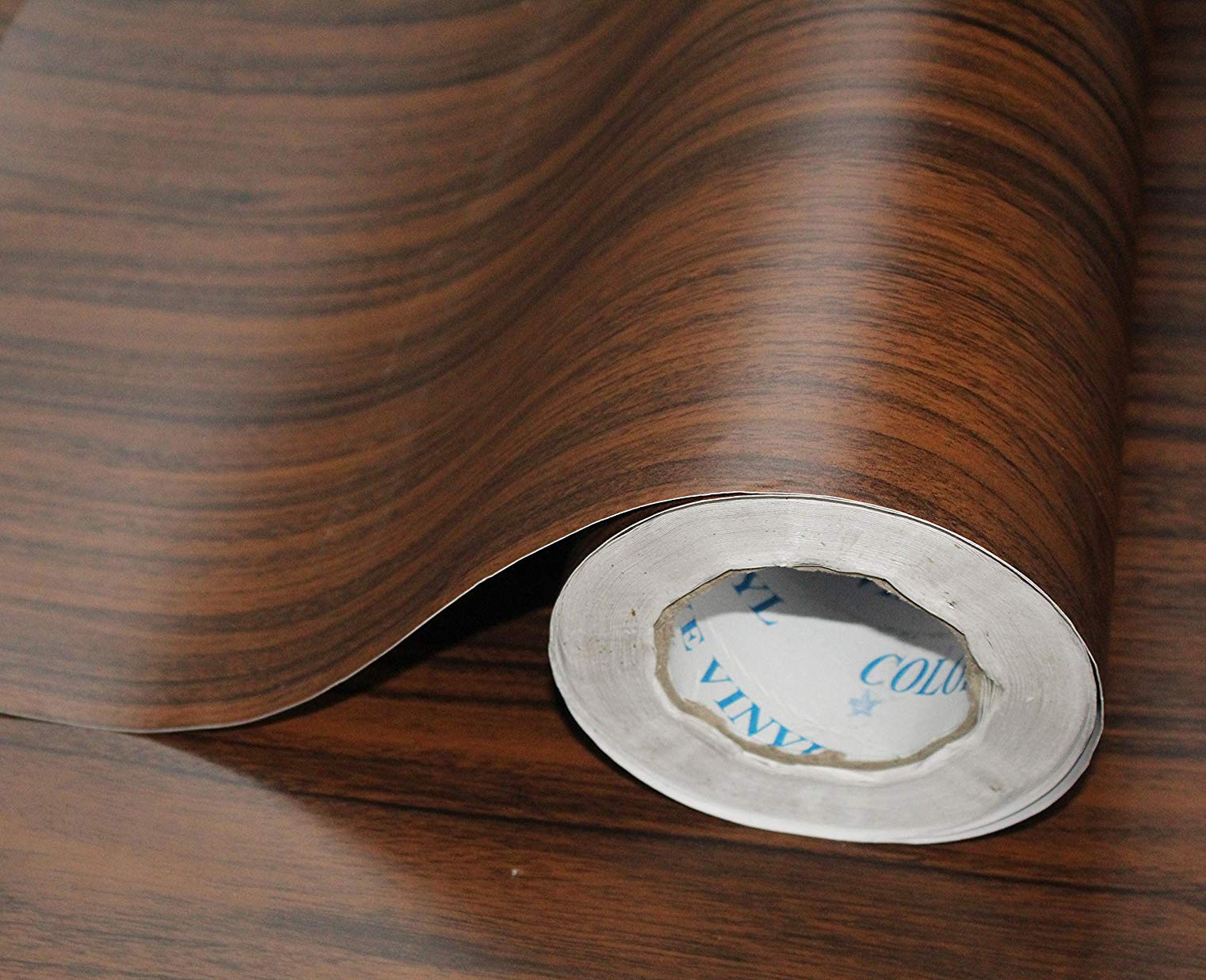 Buy Skin Self Adhesive Vinyl PVC Light Oak Wood Film Wall Paper